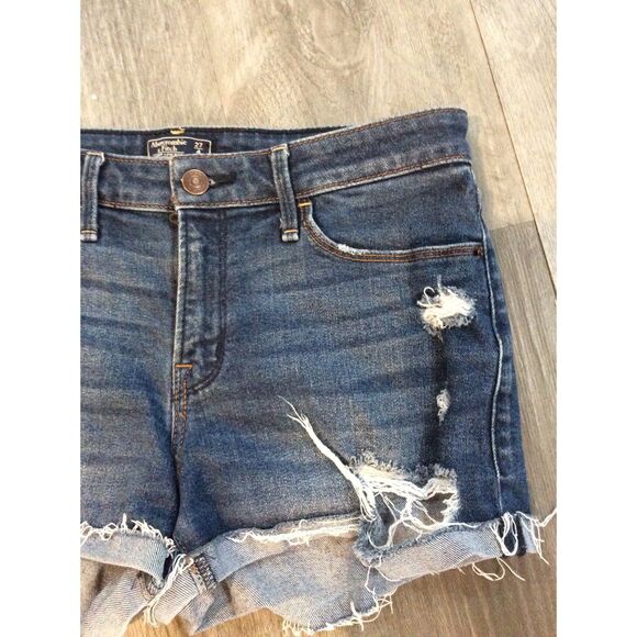Abercrombie & Fitch Harper Low Rise Cut Off Shorts 27" Size 4 - Picture 4 of 5